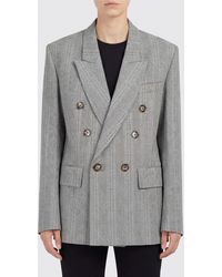 Victoria Beckham - Virgin Wool Double-Breasted Blazer - Lyst