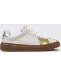 Camper - Twins Calfskin Low-Top Trainers With Contrast Logo - Lyst
