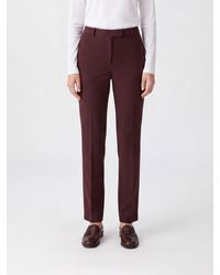 Max Mara - Skinny Fit Stretch Cotton-Blend Trousers With Mid-Rise Waist - Lyst