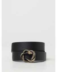 Just Cavalli Snake Buckle Belt in Metallic for Men | Lyst