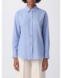 Max Mara - Slim Fit Long-Sleeve Cotton Shirt - Lyst