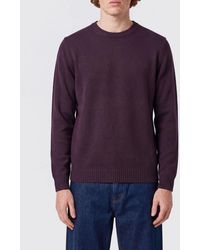Drumohr - Pure Merino Wool Crewneck Jumper With Long Sleeves And Ribbed Trims - Lyst