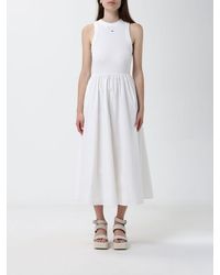 Tommy Hilfiger - Off-The-Shoulder Midi Dress - Lyst