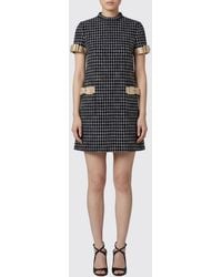 Valentino - Virgin Wool And Cotton Dress With Bows - Lyst