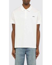 A.P.C. - Basic Cotton Polo With Logo - Lyst