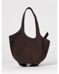 The Attico - La Scoop Suede Bag - Lyst