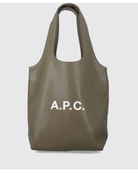 A.P.C. - Ninon Small Faux Leather Tote - Lyst