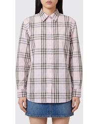 Burberry - Cotton Shirt With Vintage Check Pattern - Lyst