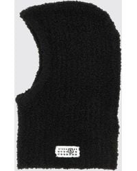 MM6 by Maison Margiela - Wool Blend Balaclava With Numeric Logo - Lyst