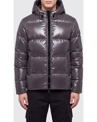 Herno - Short Quilted Nylon Down Jacket With Hood And Zip Closure - Lyst
