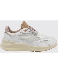 Date - Musa Smooth Leather And Mesh Trainers With A Printed Logo - Lyst