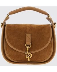 Burberry - Suede Bag - Lyst