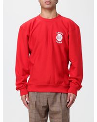 KENZO - Relaxed Fit Crewneck Cotton Sweatshirt With Contrasting Back Logo - Lyst