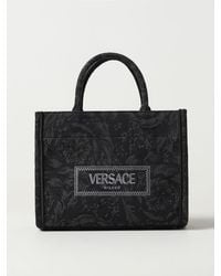 Versace - Borsa Athena in tessuto jacquard - Lyst