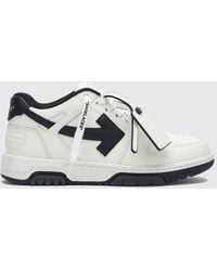 Off-White c/o Virgil Abloh - Out Of Office Low-Top Calfskin Sneakers With Perforated Toe - Lyst