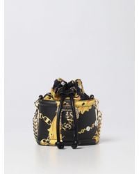 Versace - Bag In Saffiano Synthetic Leather With Baroque Print - Lyst