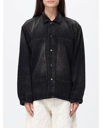 Haikure - Relaxed Fit Cotton Denim Shirt With Dropped Shoulders - Lyst