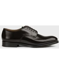 Doucal's - Brushed Leather Oxford Shoes - Lyst