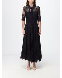Fabiana Filippi - Short-Sleeved Midi Chemisier Dress - Lyst