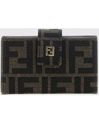 Fendi - Kartenetui Aus Jacquard-Stoff Mit Ff-Monogramm Und Druckknopfverschluss - Lyst