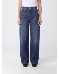 7 For All Mankind - High-Waisted Wide-Leg Cotton Denim Jeans - Lyst