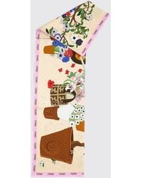 Fendi - Bedruckter Seidenschal - Lyst