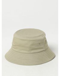 Burberry - Cappello in twill di cotone con logo - Lyst