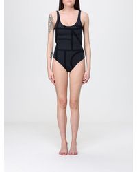 TOTEME - Polyamide One-Piece Swimsuit With Logo - Lyst
