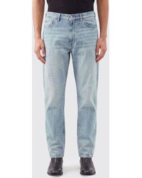 MM6 by Maison Margiela - Straight-Leg Distressed-Effect Cotton Denim Jeans - Lyst