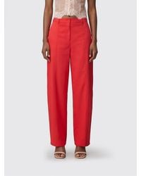 Pinko - Mid-Rise Wide Leg Trousers - Lyst