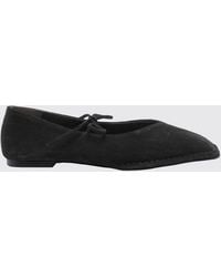Alohas - Sway Suede Ballet Flats With Straps And Square Toe - Lyst