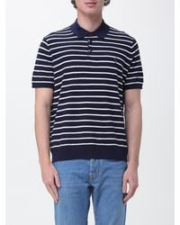 Polo Ralph Lauren - Striped Knitted Polo Shirt With Logo - Lyst