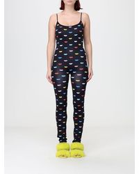 Fiorucci - Slim Fit Off-The-Shoulder Jumpsuit With A Graphic Print - Lyst
