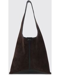 Soeur - Delice Suede Shoulder Bag With Flat Handle - Lyst