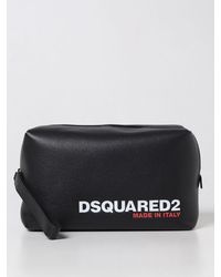 DSquared² - Beauty Case In Grained Leather - Lyst