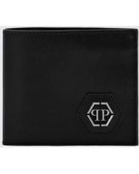Philipp Plein - Bi-Fold Wallet With Logo Plaque - Lyst