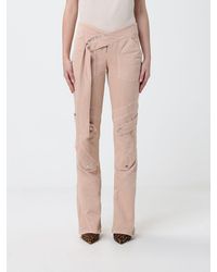 Blumarine - Slim Fit Cotton Trousers - Lyst