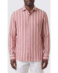 Junya Watanabe - Striped Cotton Shirt With Cutaway Collar And Long Sleeves - Lyst