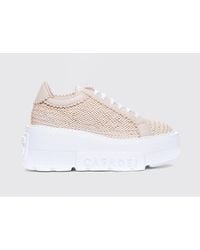 Casadei - Nexus Woven Leather Wedge Sneakers - Lyst