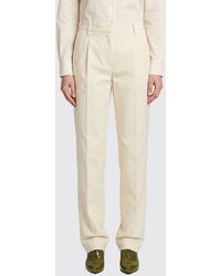 Jil Sander - Cotton Straight Trousers By - Lyst