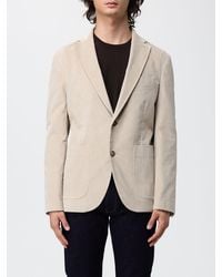 Brooksfield - Blazer Droit En Velours Côtelé De Coton Stretch Avec Poches Plaquées - Lyst
