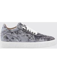 Philipp Plein - Hurricane Low Top Velvet Sneakers With Skull Application - Lyst