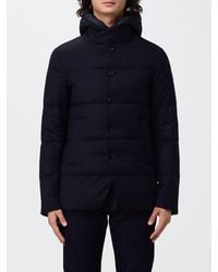 DUNO - Short Quilted Wool Down Jacket With Hood - Lyst