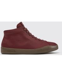 Camper - Peu Touring Grained Leather Ankle Boots With Side Zip - Lyst