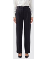 Victoria Beckham - Virgin Wool Blend Tailored Trousers - Lyst