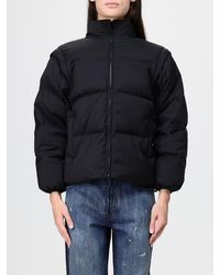 MM6 by Maison Margiela - Cropped Quilted Nylon Puffer Jacket With Removable Sleeves - Lyst