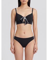 Max Mara - Off-The-Shoulder Polyamide V-Neck Bikini Top - Lyst