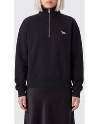 Maison Kitsuné - Maison Kitsun&Eacute High-Neck Half-Zip Sweatshirt - Lyst