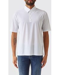Herno - Short-Sleeved Cotton Polo Shirt With Classic Collar And Three-Button Placket - Lyst