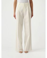 Tagliatore - Virgin Wool Blend Palazzo Trousers - Lyst